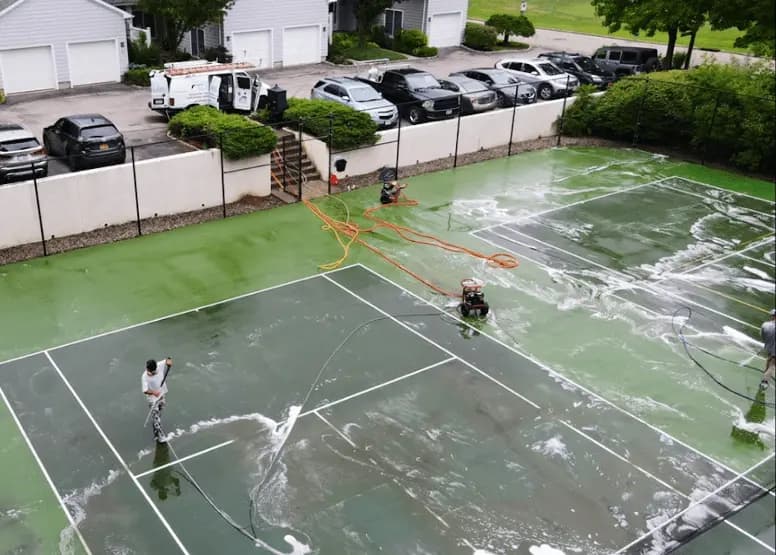 Wickliffe Power Washing professional cleaning outdoor surfaces at Wickliffe property